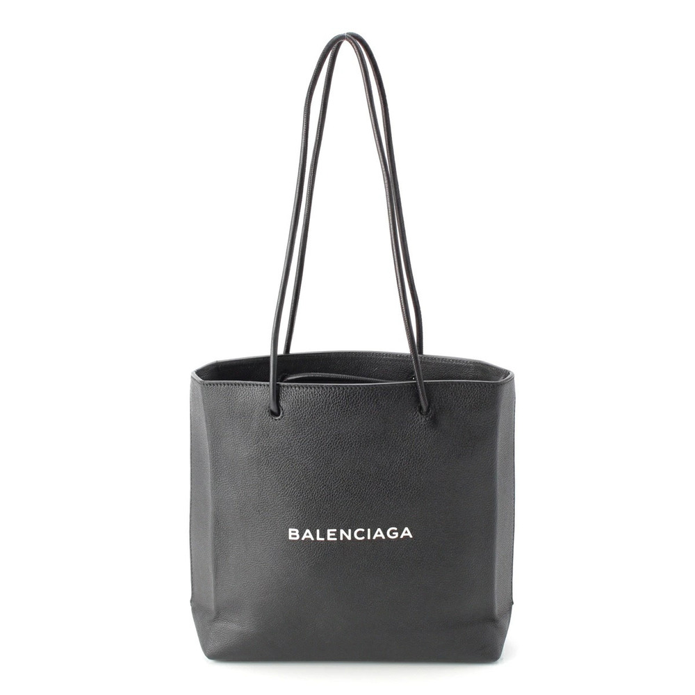 Balenciaga Leather Shopping Bag Tote Black